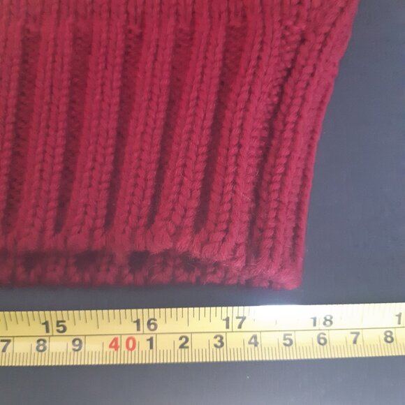 Polo Ralph Lauren SZ XL Vintage Wool Alpine Heavy Red & Beige Outdoor Sweater - Picture 13 of 16